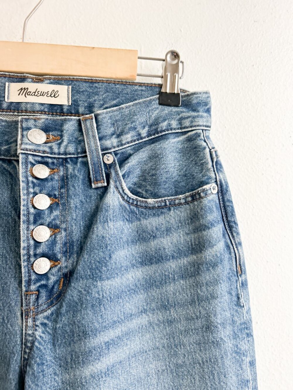 MADEWELL The Perfect Vintage Straight Jean Button Fly | 25 P - Picture 6 of 13
